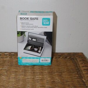 Pen + Gear Book Safe with Combination Lock – Hidden Storage Box.